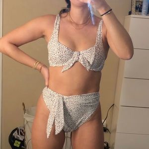 Abercrombie two piece high waisted swim